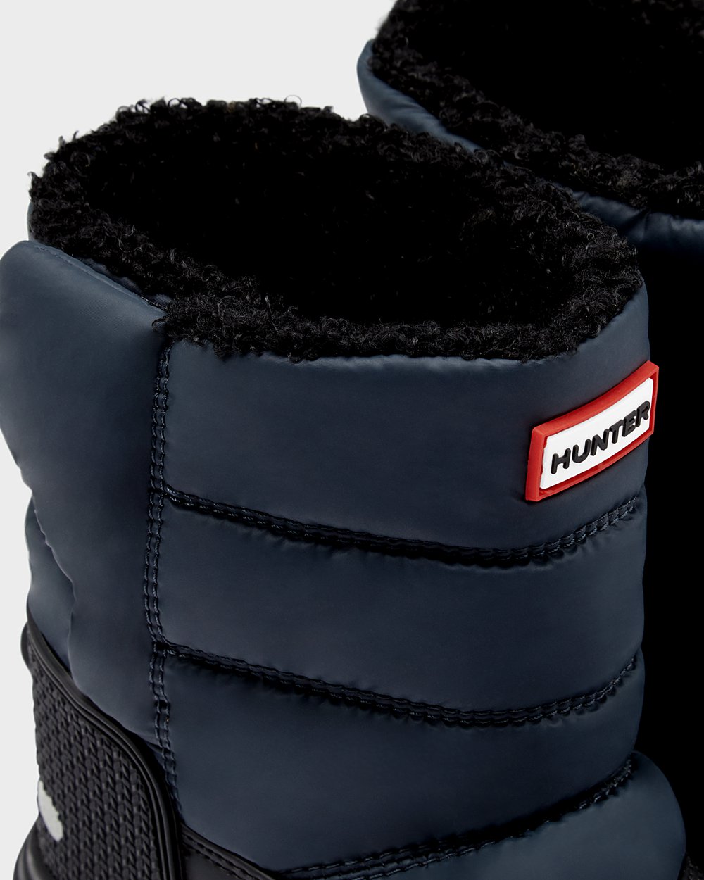 Botas De Nieve Hunter Niños Original Big Insulated - Azul Marino/Negras - Argentina 9186YLFWE